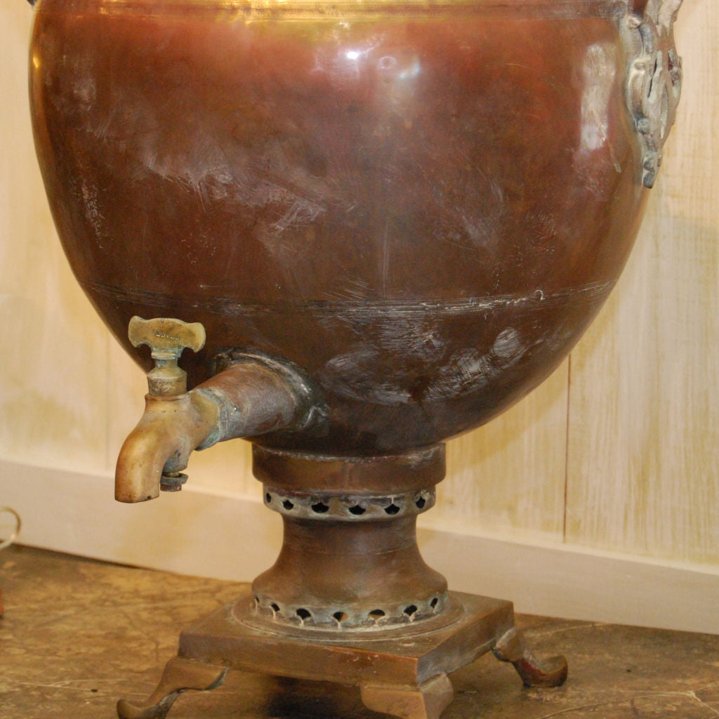 large copper samovar