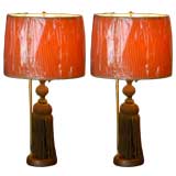 Pair of Tassel Lamps