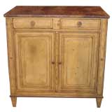 French Faux Marble Top Buffet