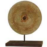 Antique Stone wheel on stand