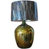 Mercury glass table lamp