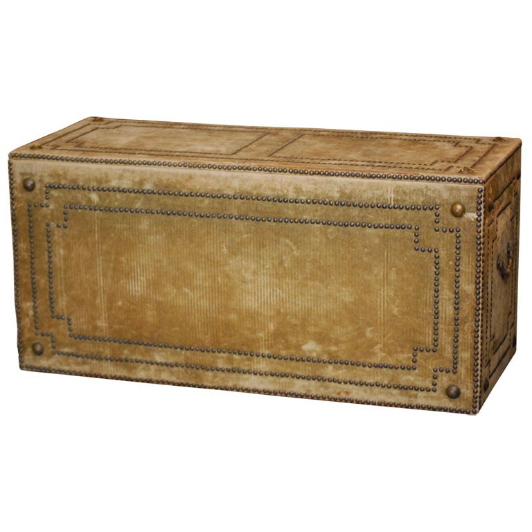 French Upholstered Trunk