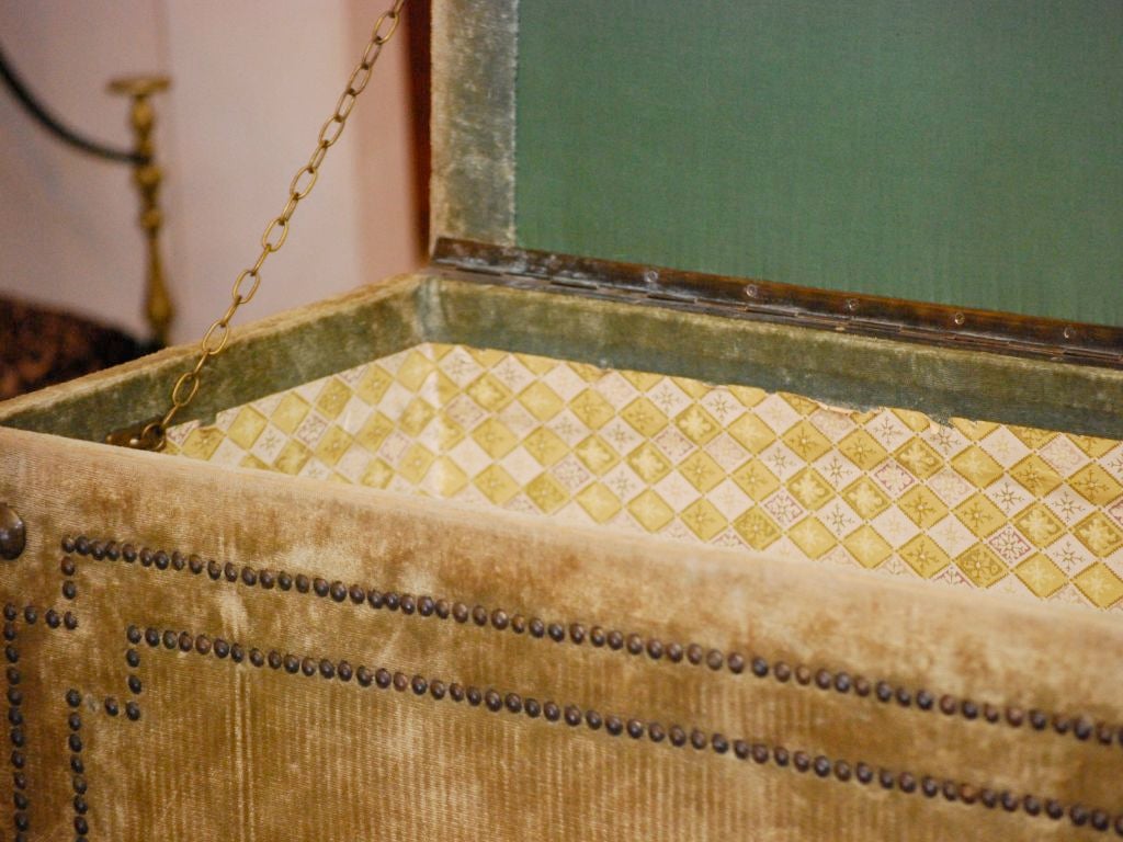 Fabric French Upholstered Trunk