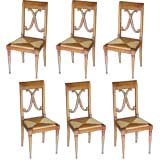 6 French Dining Chairs