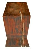 Solid Block of Maccassar Ebony Sidetable/Stool