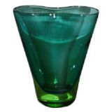 Large 2 Tone Green Vase attributed to Flavio Polli
