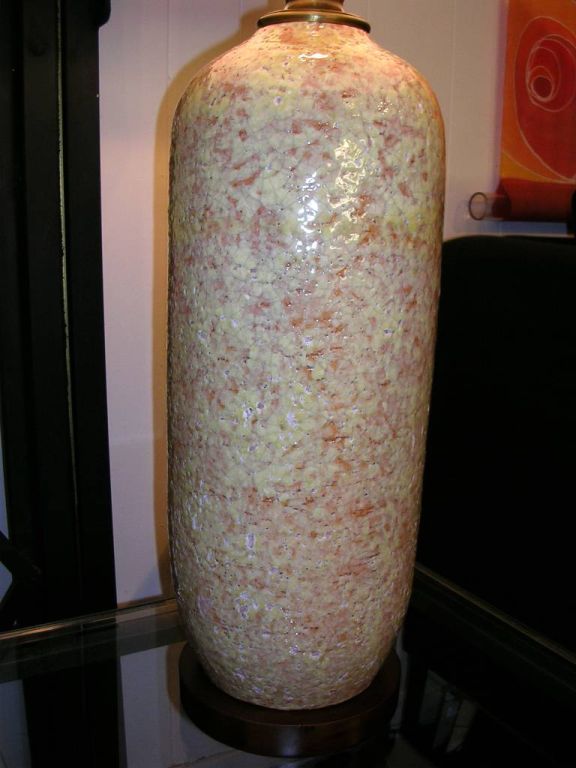 Bitossi Pottery Lamp by Marbro