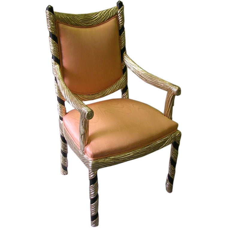 Hollywood Regency Rope Dining Chairs at 1stDibs
