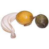 Set of Murano Glass Fruit Display