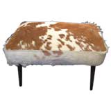1950's Cowhide Bench
