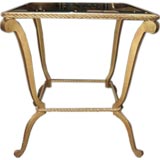 Gold Tole Side Table