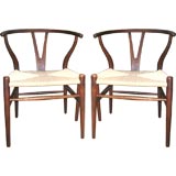 Hans Wegner Wishbone Chairs for Carl Hansen, Numbered 67