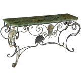 Pair of Louis XIV Style Iron Table