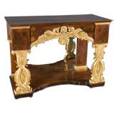 Danish Beidermeier Giltwood Console Table