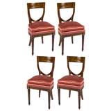 Set of 8 Russian Empire Dining Chairs