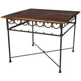 Mid 19th Century French Iron and Wood Table 9