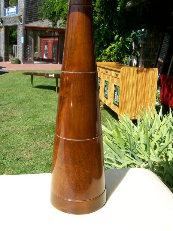 A Pair of Cone Shaped Table Lamps