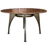 An Exceptional Bronze Table w/ Jagged Edge Coquina Top