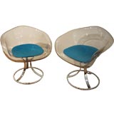 Pair of Lucite Chairs by Peter Hoyte