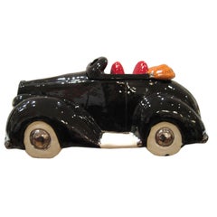 Retro Ceramic Car by Glenn  Appleman