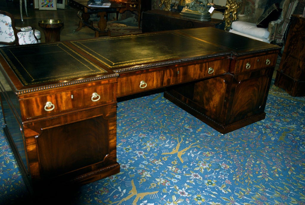 A Rare George IV Mahogany Executive Desk 2