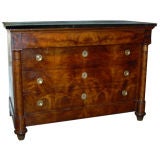 A French First Empire Walnut Commode