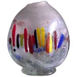 Unique Glass Vase Metropolis by Angelo Rinaldi