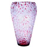 Large Czech  Glass Vase by Pokorny