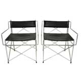 Pair of Intricate Directors Chairs by Pace