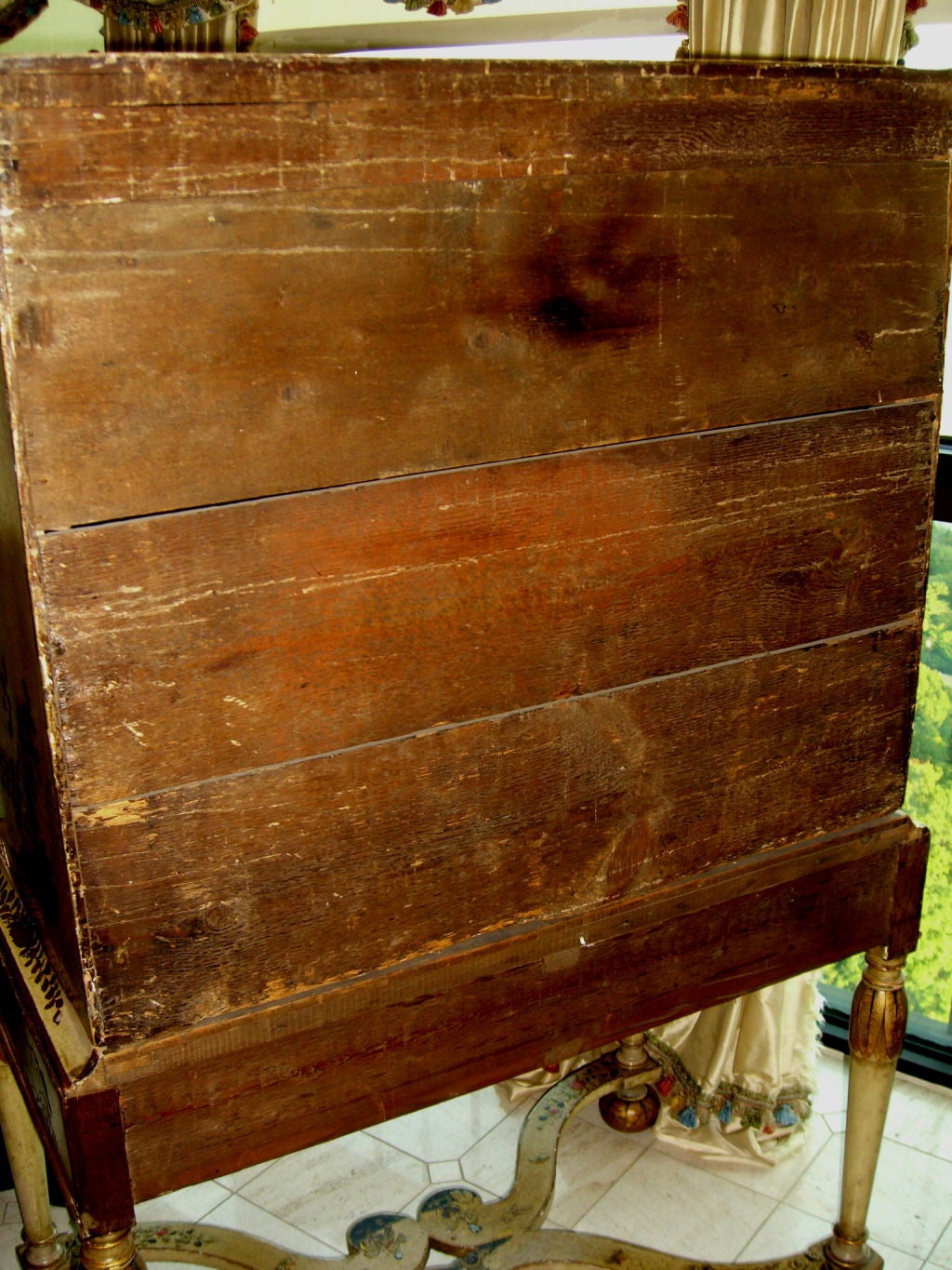 18th Century and Earlier 18th Century Chinoiserie English Chest on stand
