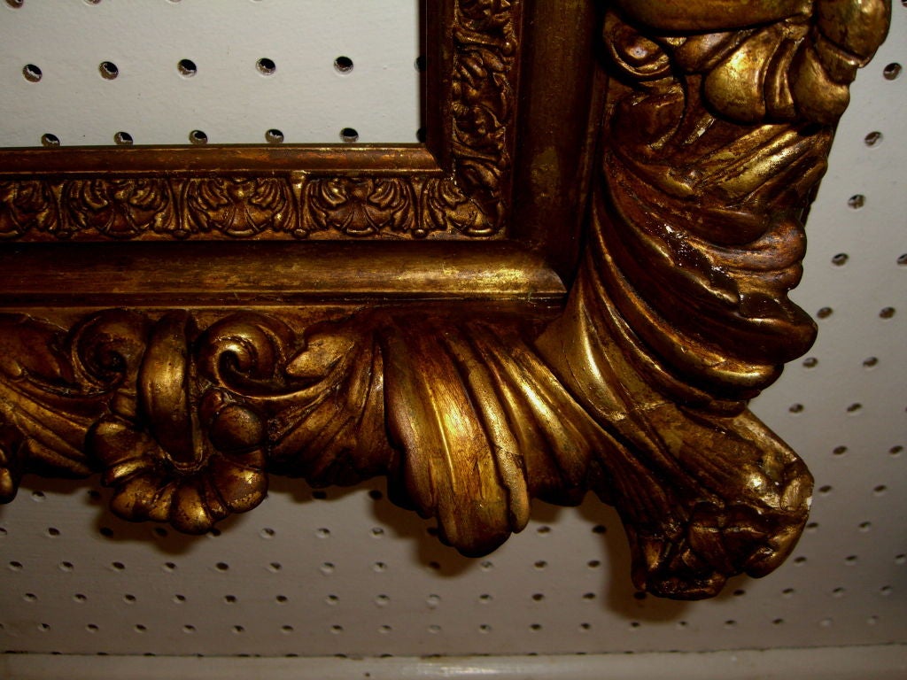 Beautiful Barbizon Rococo wood and Gesso Frame