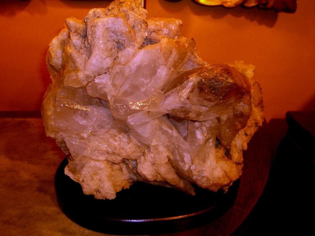 American Beautiful pr Smokey Quartz crystals formations mounted as lamps