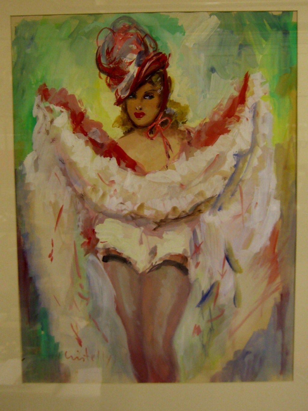 A pair of watercolors by well listed artist Vicente Crystellys