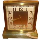 Vintage Rare 2 sided Art Deco Tiffany & Co partner's desk clock