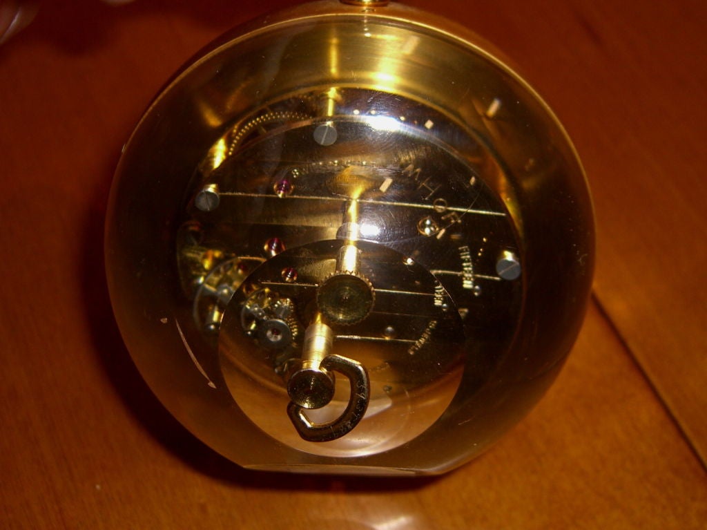 An elegantly designed ball Clock, retailed by Tiffany & Co in the 1980's I believe. It has a high quality 8 day movement made by Imhof of Switzerland. It is in excellent condition and running nicely. I'm not sure what this originally retailed for,
