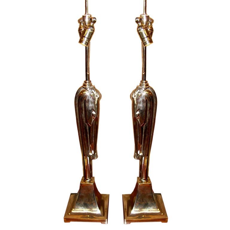 Colonial Premier cubist lamps designed by Viktor Schreckengost