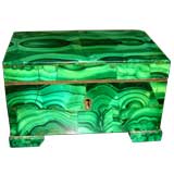 19th Century Russian Malachite veneered Jewelry box casket