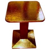 Seccessionist Wiener Werkstatte Hand Hammerd Brass table