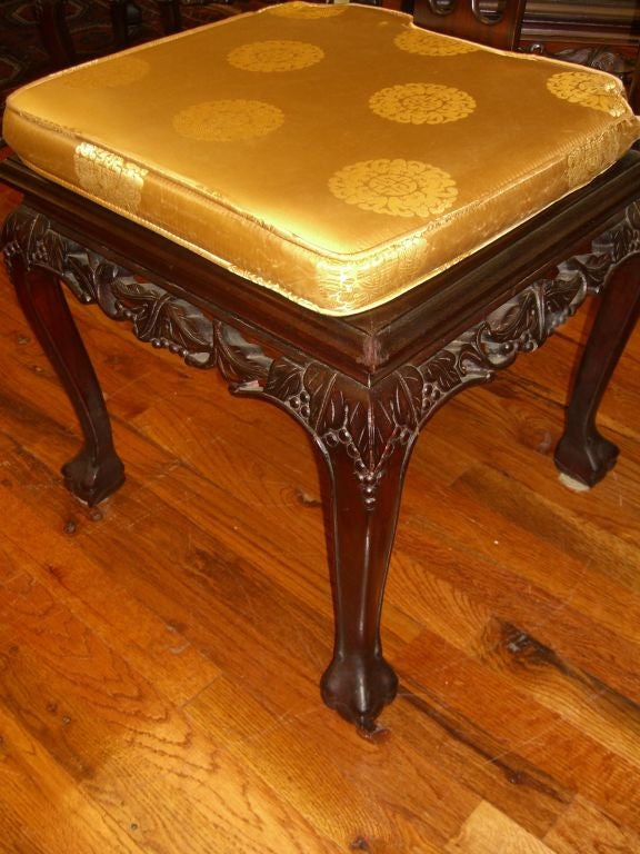 Chinese Huang Huali nicely carved Dining set with eight chairs 2