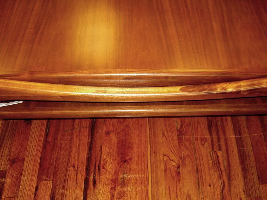 Italian Grasshopper shaped coffee table brass clad feet attr Ico Parisi