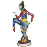 Antique Korean Dancer by Constantin Holzer-Defanti for Rosenthal