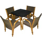 Set of 4 chairs and table by Steiner