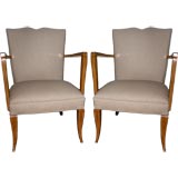 Pair Deco Arm Chairs