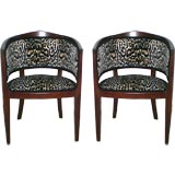 Set of 4 Barrel Chairs