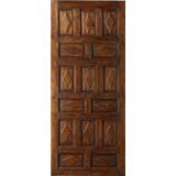 Portera - 18th C. Antique Spanish Door with Carved Settings