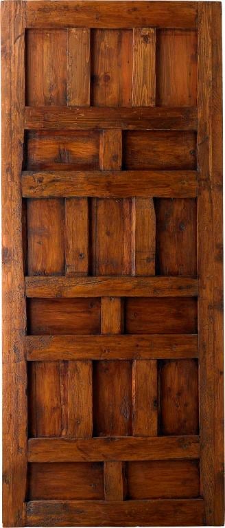 Portera - 18th C. Antique Spanish Door with Carved Settings