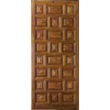 Portera - 18th C. Antique Spanish Door with Carved Settings