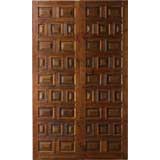 Portera - Pair of 18th C. Antique Spanish Doors w/Walnut Panels