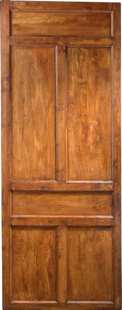 Portera - 18th C. Antique Spanish Door w/Handcarved Panels