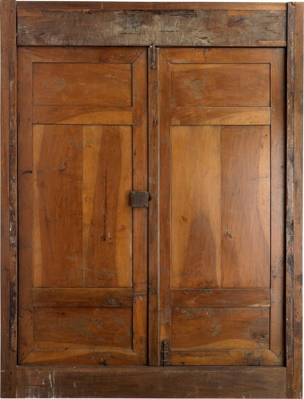 Portera-Pair of 18th C. Walnut Marquetry Doors from Spain